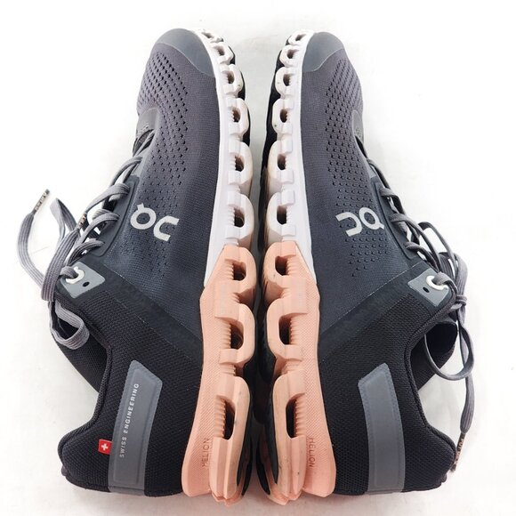 On Running Women's On Cloudflow Skirt Rose Running Sneaker - Picture 8 of 11